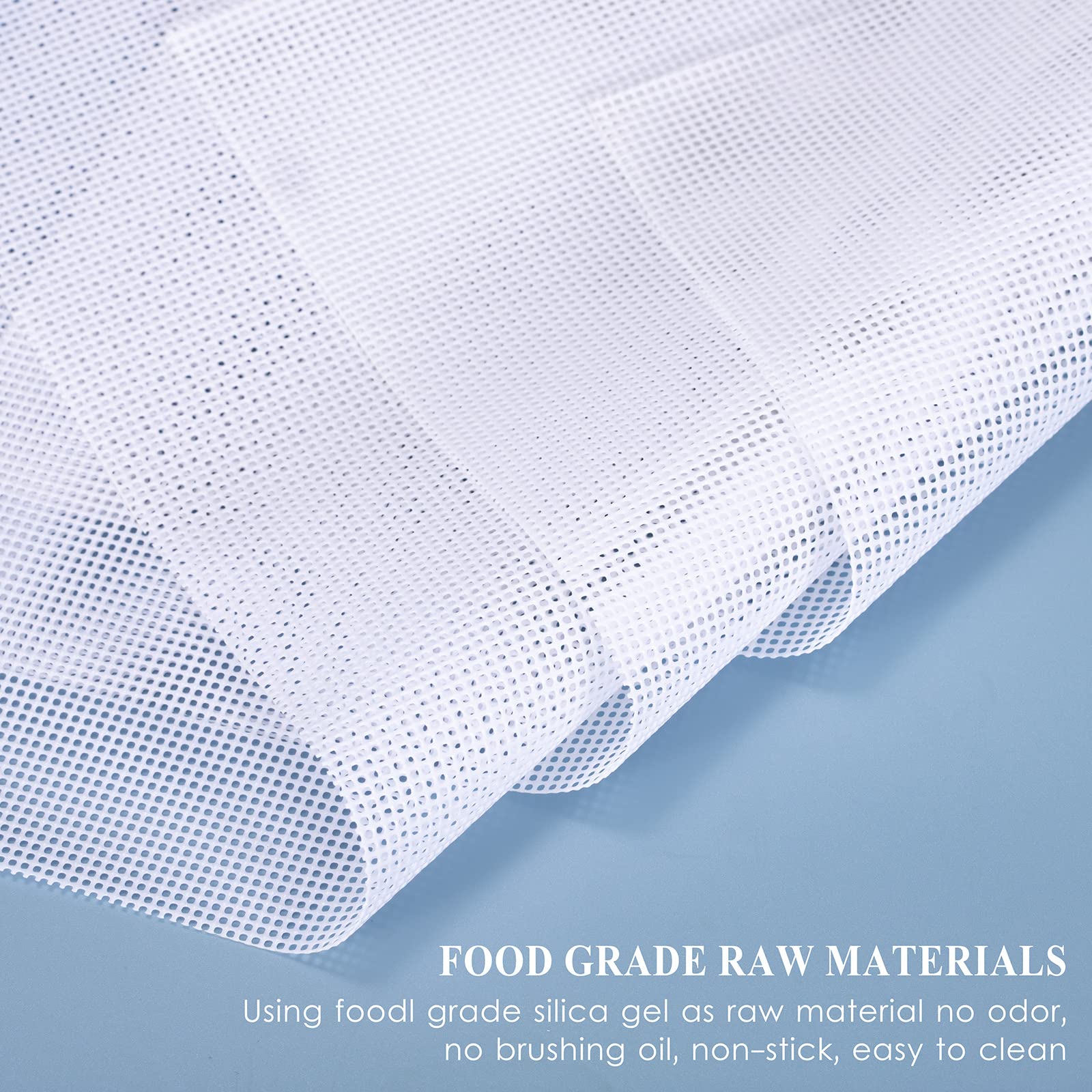 8 Feuilles Déshydrateur Silicone Antiadhésif 38x28.5cm - Tapis Réutilisables Pour Déshydrateur Et Cuisson