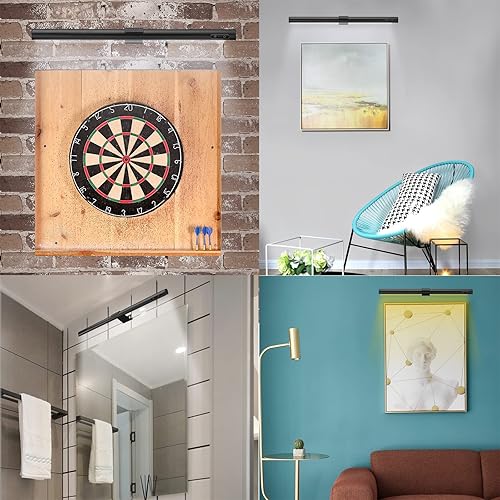 Miniatura 6 de VIGMOJ Luz para Cuadros Recargable Operada por Batería, 19.7" Luz Inalámbrica para Pinturas con Control Remoto, Lámpara de Exhibición de Arte de