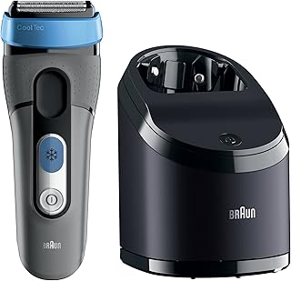 Braun Cooltec CT5cc - Electric Wet & Dry Foil Shaver with Clean and Charge station