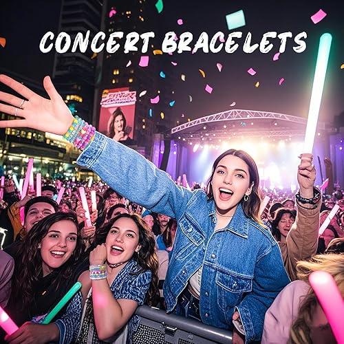 Miniatura 2 de Dowsabel Kit de fabricación de pulseras de amistad, cuentas de pony kandi y 11 cuentas diferentes, hilo de nailon de 8 colores, joyería y regalos