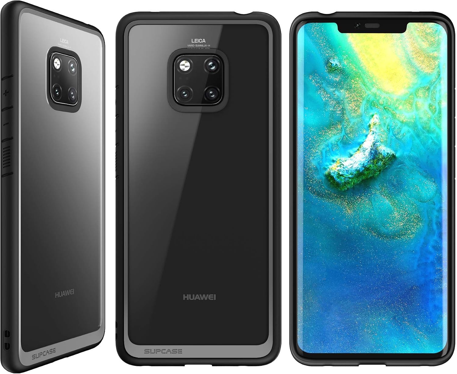 SUPCASE Unicorn Beetle Style Series Clear Protective TPU Bumper PC Premium Hybrid Case for Huawei Mate 20 Pro (2018 Release)