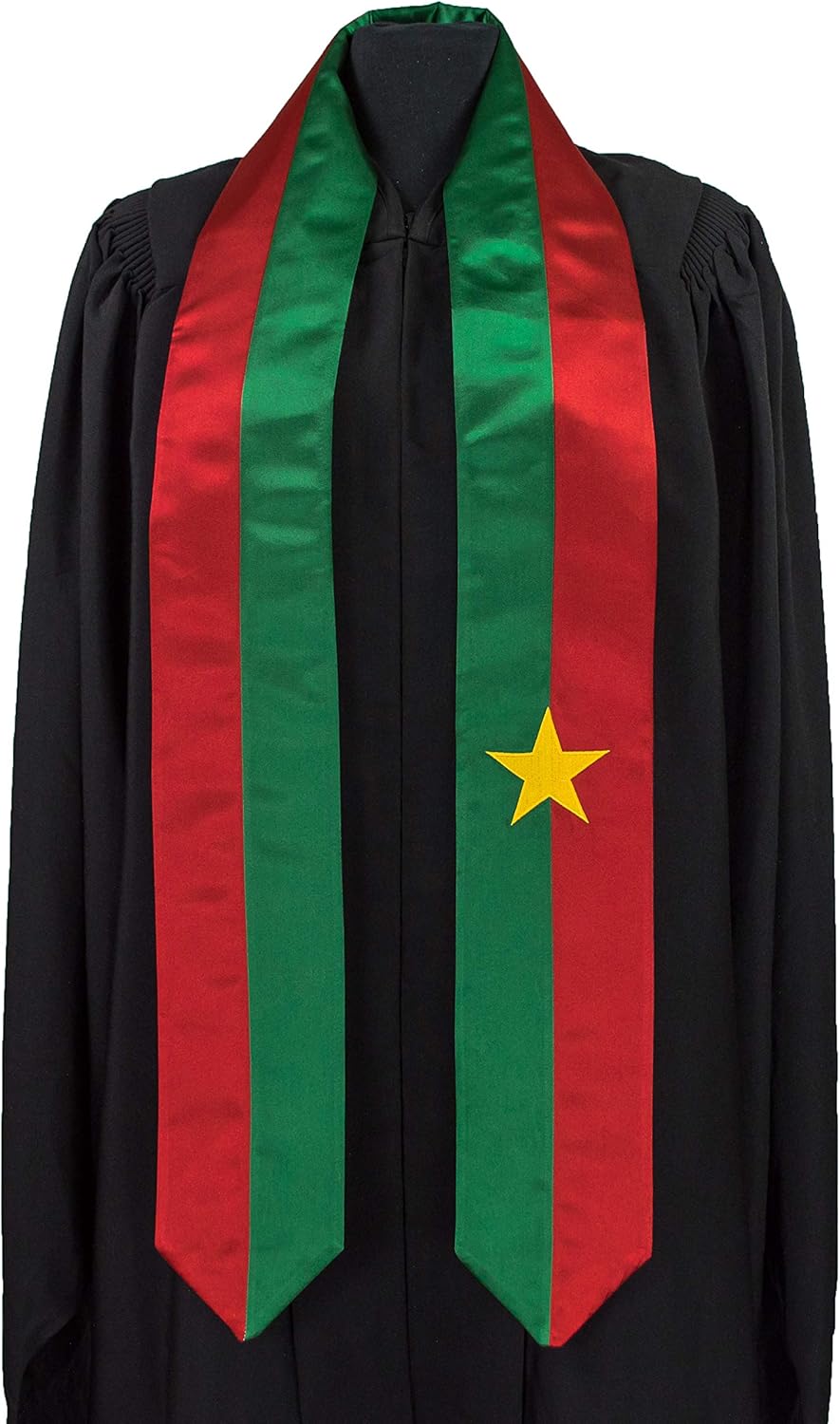 High Quality Burkina Faso Flag Graduation Sash