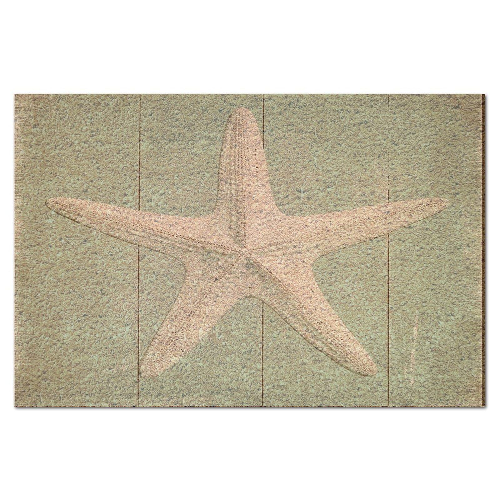 Paillasson antidérapant extra épais en fibre de coco 40x61 tapis océan