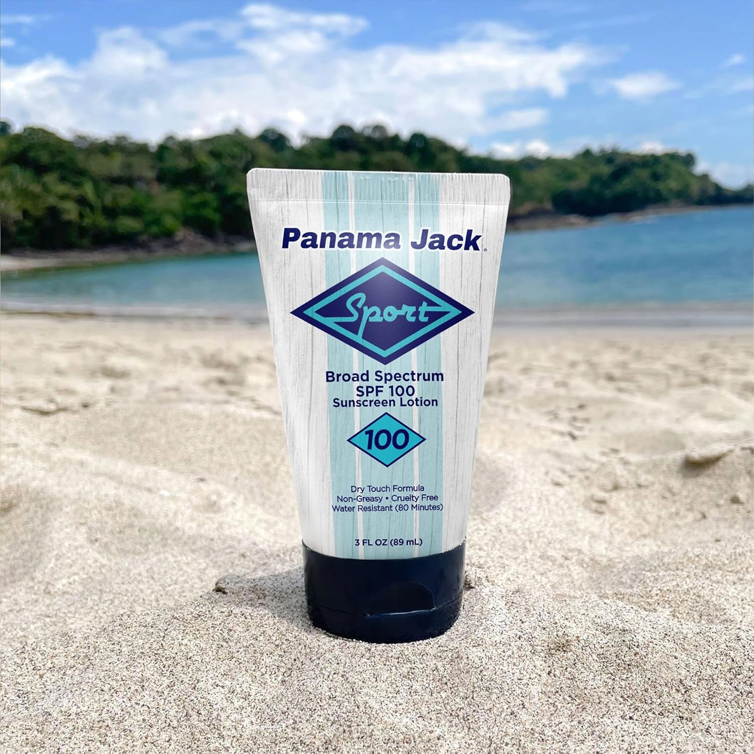 Panama Jack Sport Sunscreen Lotion - SPF 100, Broad Spectrum UVA/UVB Protection, Non-Greasy, PABA, Paraben, Gluten & Cruelty Free, 3 FL OZ (Pack of 12)