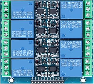 8 Channel Relay Module Relay Module Relay Module 8 Channel Optocoupler Isolation Relay Board Onboard EL817 Photocoupler 5V Mechanical Components
