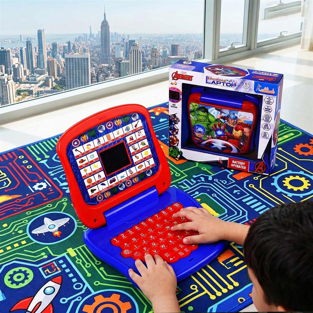 Marvel Avengers Theme Educational Laptop with Screen for Kids | Fun & Educational Toy for Kids | Safe, Engaging & Interactive Play-picture-26
