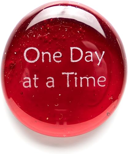 Miniatura 6 de Lifeforce Glass Piedras de confort, refranes alentadores y reconfortantes impresos en piedras de vidrio translúcidas y opacas, para cualquier