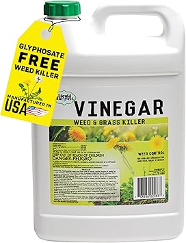 Liquid Harvest Vinegar Weed & Grass Killer - Gallon - Nonselective Herbicide Approved for Organic Production, Pet Safe & Glyphosate Free Herbicide