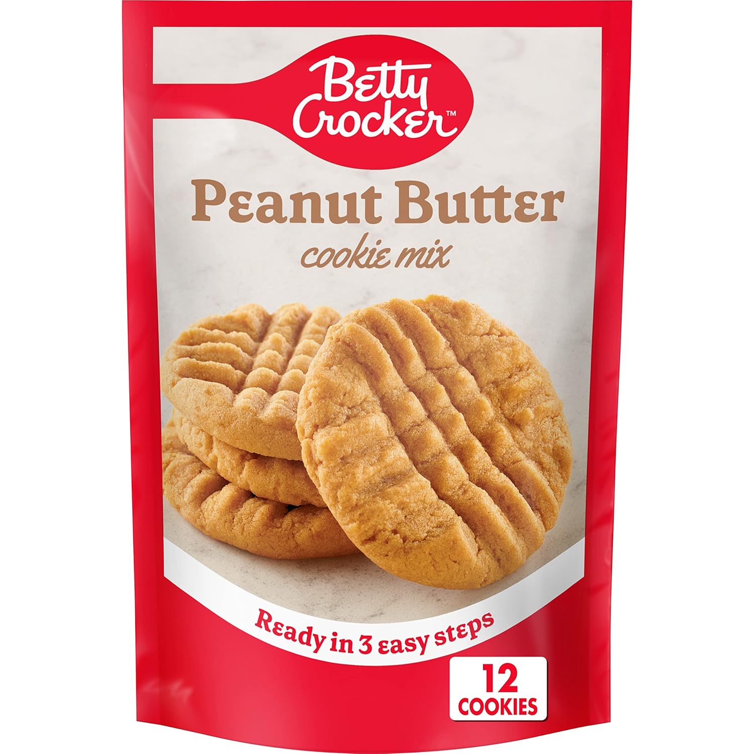 Betty Crocker Peanut Butter Cookie Mix, Makes twelve (12
