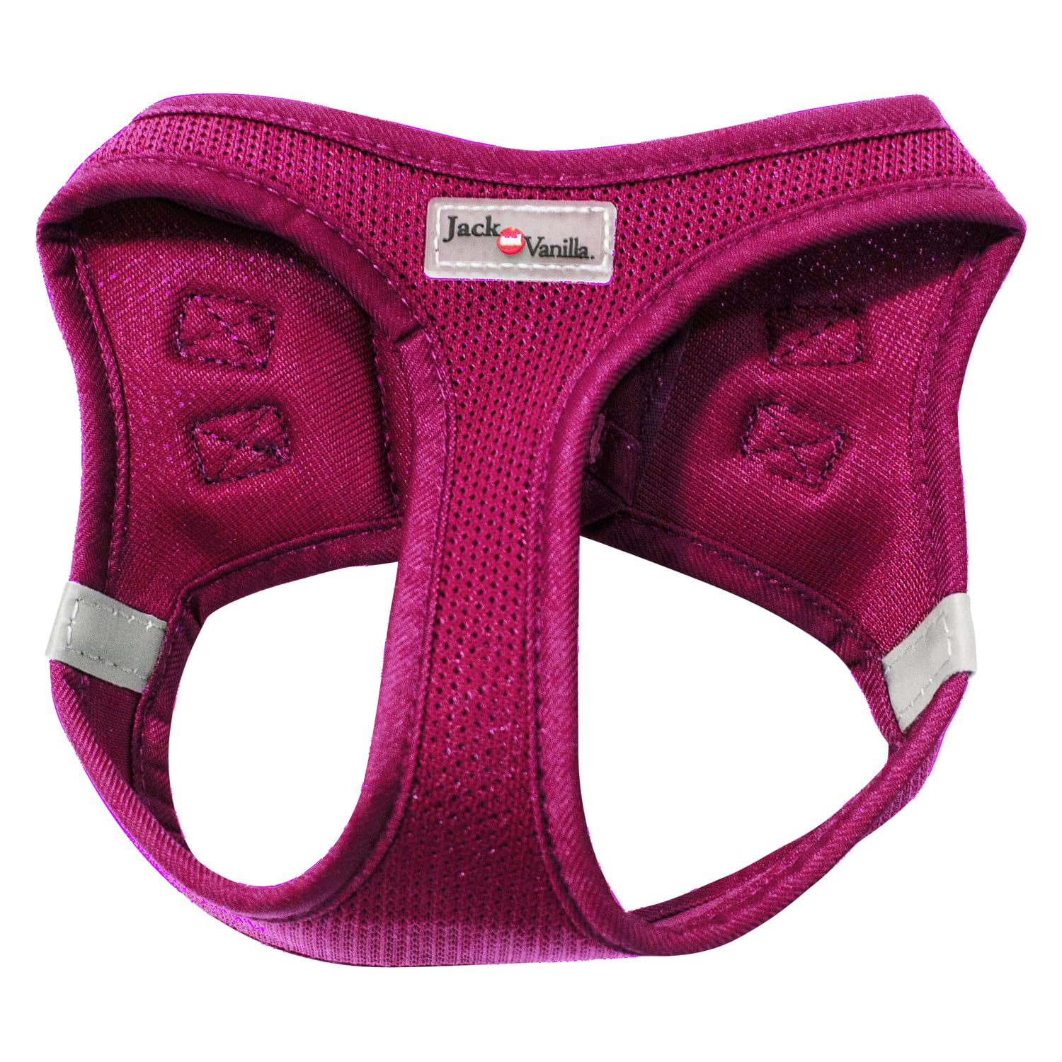 JACK AND VANILLA, Comfortable Mesh Dog Harness, Customized Fit, Attractive Design, Easy Clips, Reinforced Safety, Size 43-49cm, Pink-M, Expedition Model