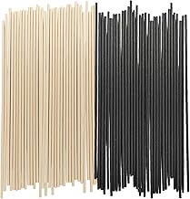 GEMMAHW 100pcs Reed Diffuser Sticks - 7 Inch Fragrance Refill Reed Thick Diffuser Sticks Natural Rattan Oil Fragrance Diffuser Stick Replacement