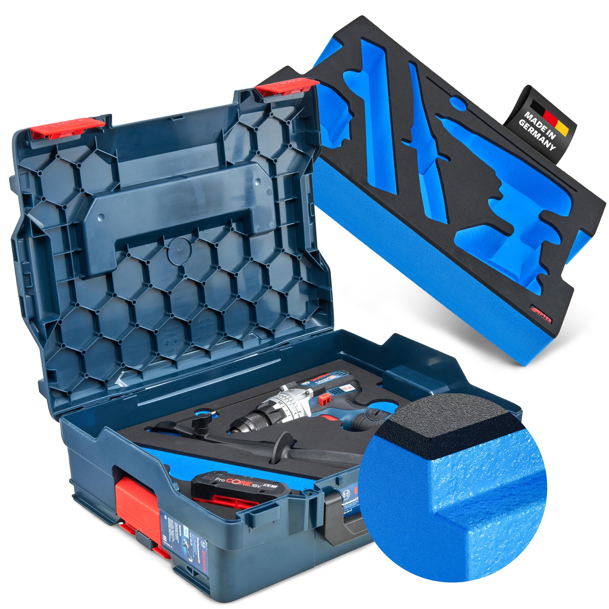 APTEX Schaumeinlage für Bosch GSB 18V-110C L-Boxx 136