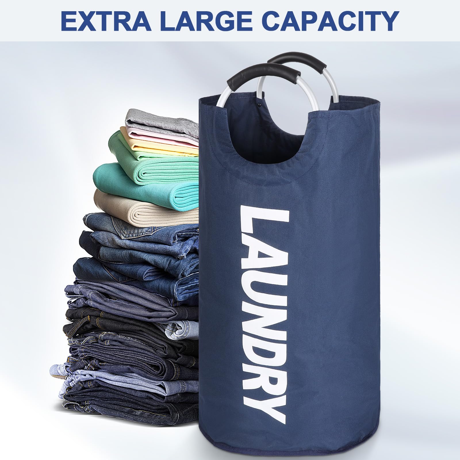 Cesta Grande Para La Colada, Bolsa De Lavandería Plegable Con