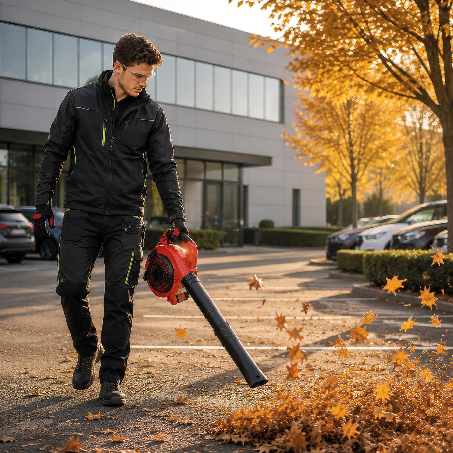 Valex Kibli 30 - Aspirador soplador de explosión catalizado, 700 W 26 CC, Velocidad del Aire 0-220 km/h, función de trituración 10:1, Bolsa Recogida 40 l