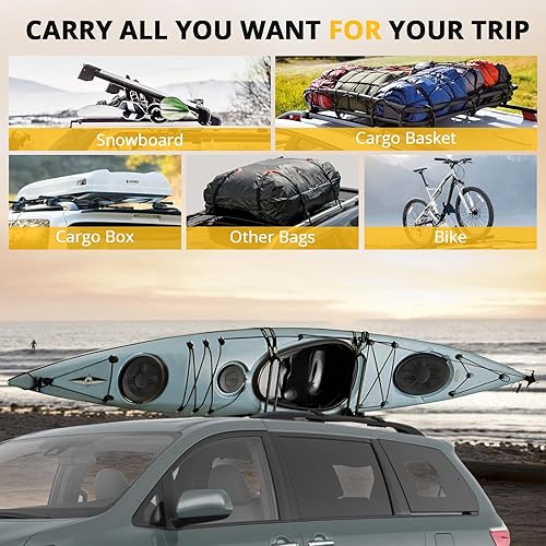 Miniatura 7 de Barra transversal de techo para Jeep Wrangler JK JL Unlimited 2 y 4 puertas, acero resistente para el cuerpo principal Wrangler 2007-2023, barras