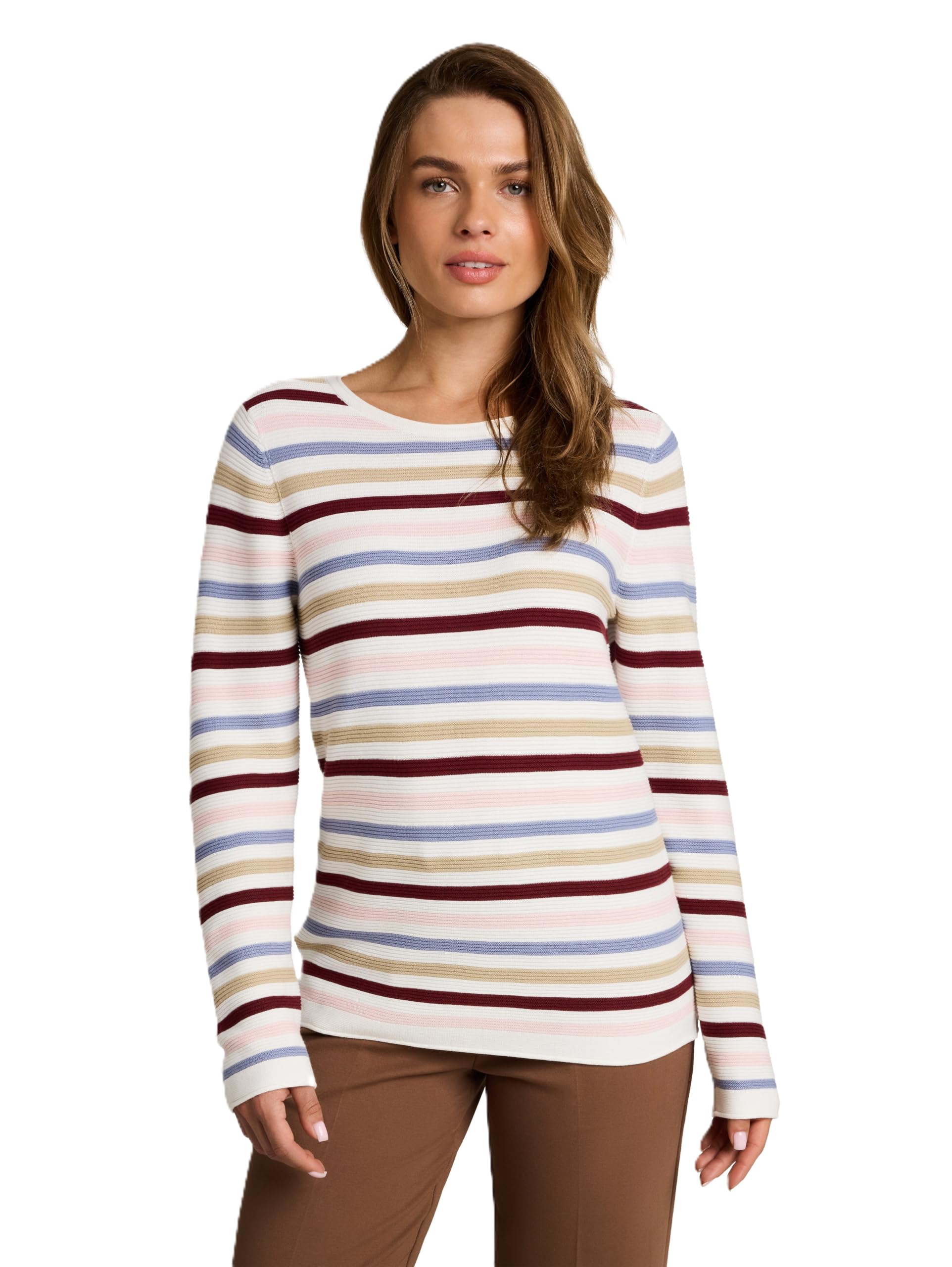 TOM TAILOR Damen Strickpullover aus Baumwolle