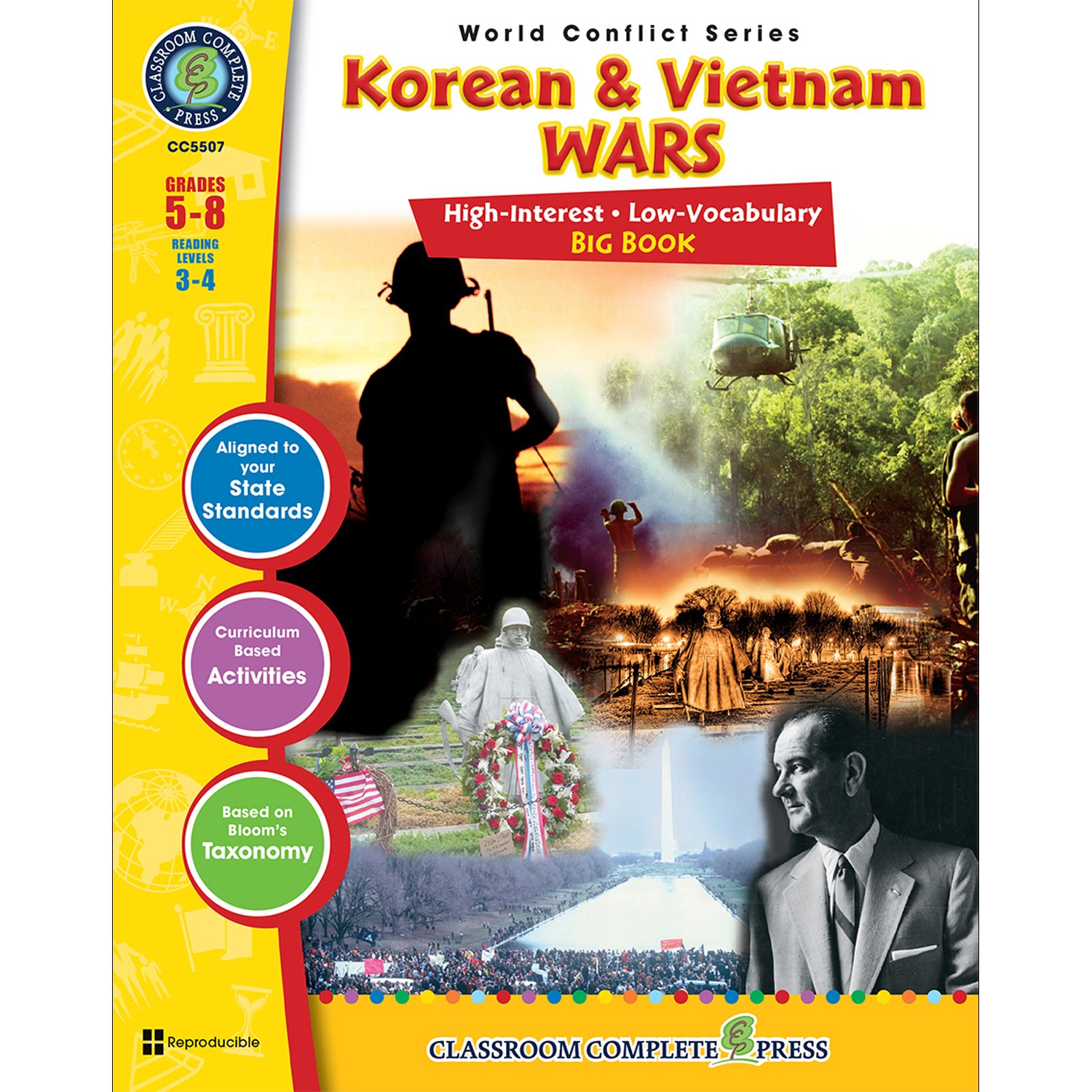 Korean & Vietnam Wars Big Book Gr. 5-8 - Classroom Complete Press (World Conflict Series - Korean & Vietnam Wars)
