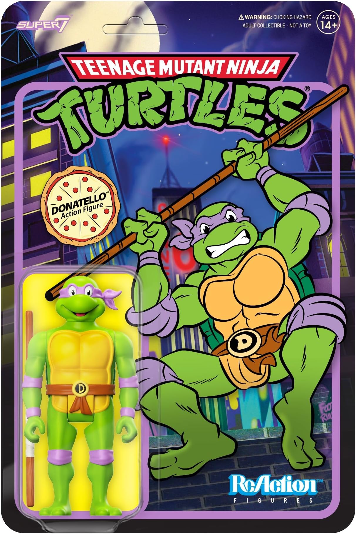 Super7 Teenage Mutant Ninja Turtles Reaction Wave 7 - Donatello Toon