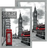 Vista 28 de Golden State Art, Portarretratos de 11 x 14 pulgadas, estilo de grano de madera campestre, moldeado amplio, ganchos traseros para exhibición