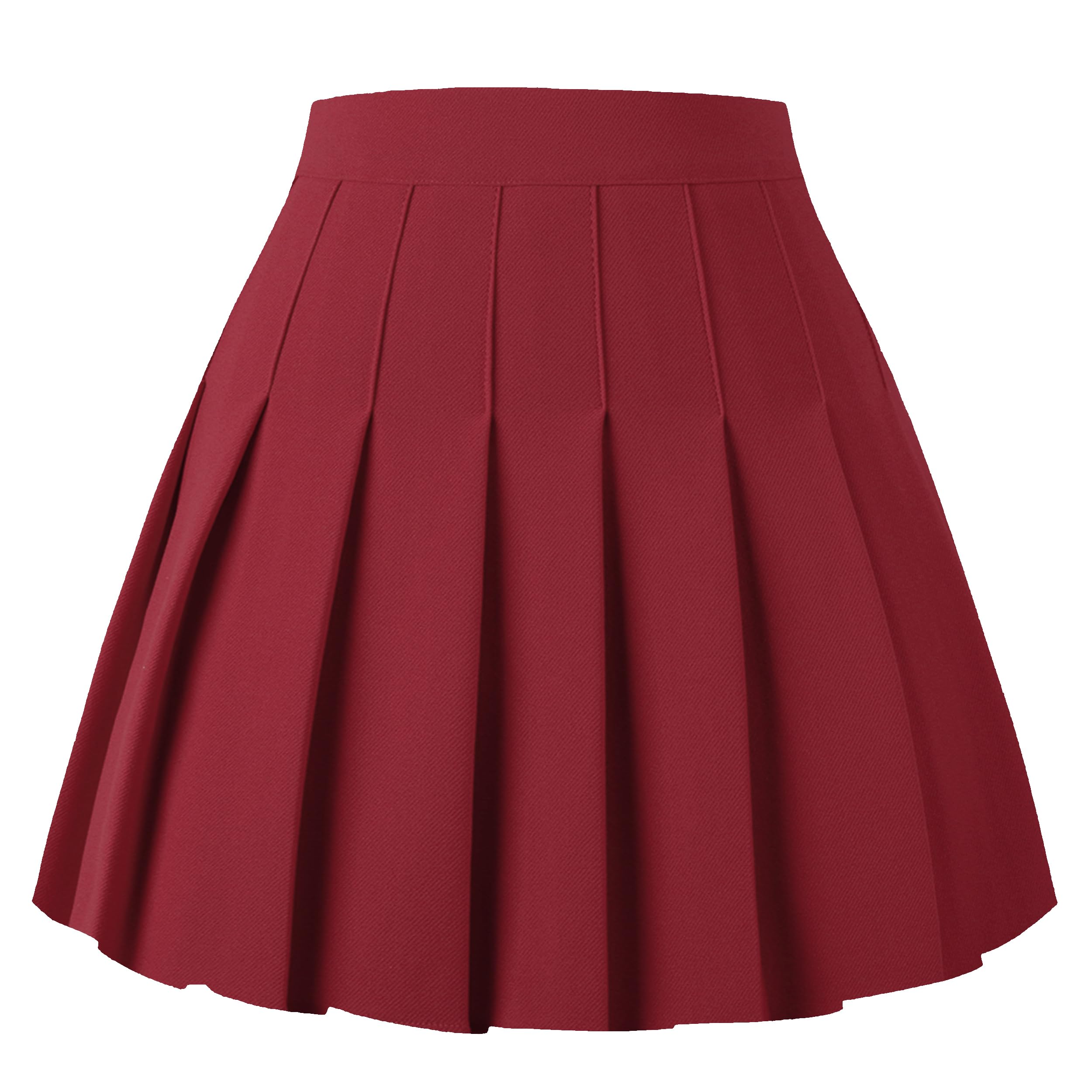 Girstunm Pleated Basic School Uniform Cheerleader Skirts