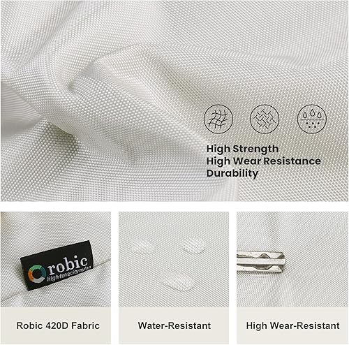 Miniatura 6 de MOUNTAINTOP Mochila de senderismo de 28L para mujer, mochila al aire libre para acampar, ciclismo y viajes, 20.5 x 12.2 x 6.3 pulgadas, Marfil,