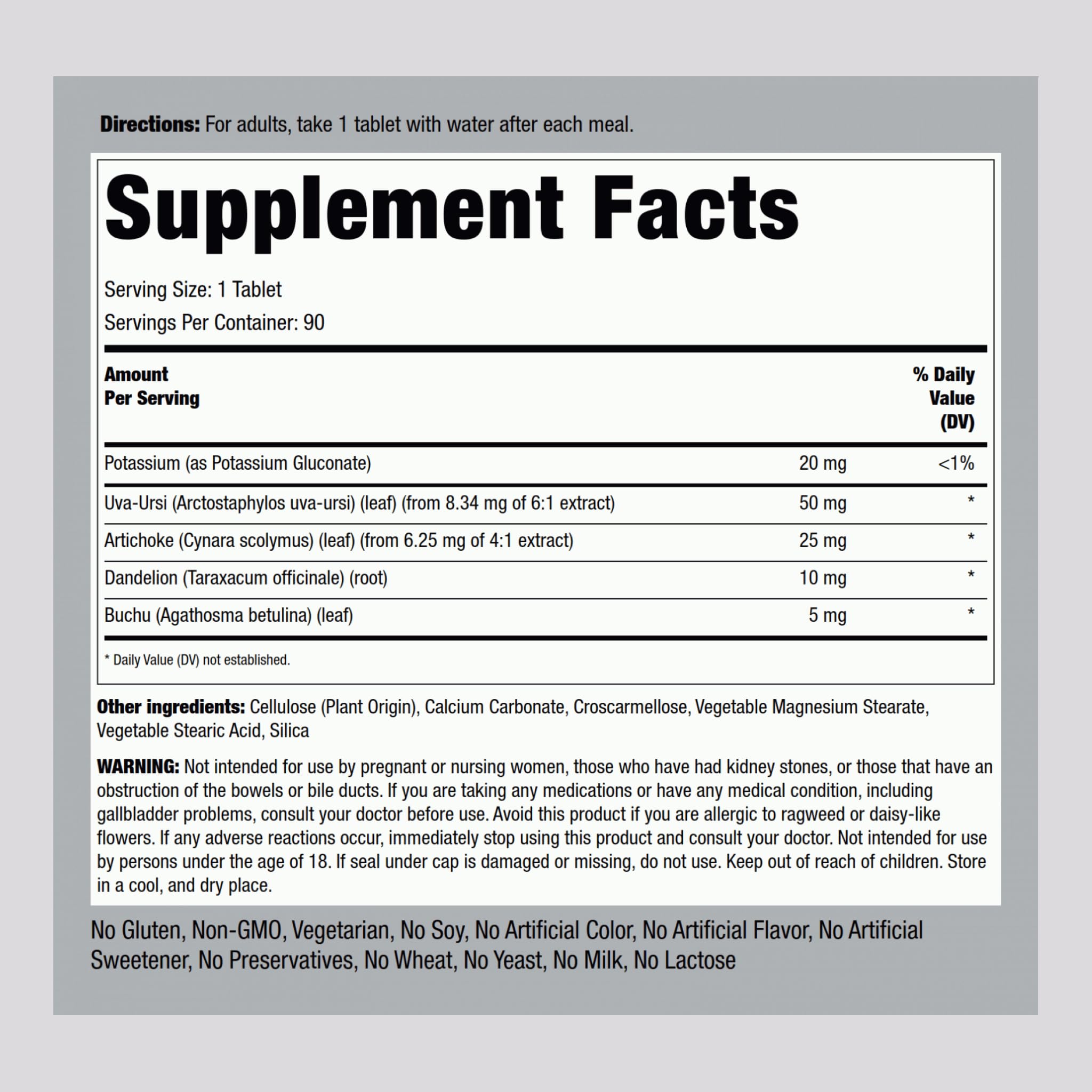 Piping Rock Water Pill for Men and Women | 90 Tablets — Amazon image 2