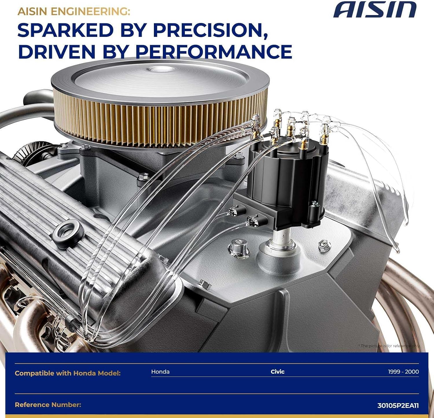 AISIN AFTERMARKET IGDH-00057 Ignition Distributor - Compatible with Honda Civic 1999 2000 - L4 1.6L