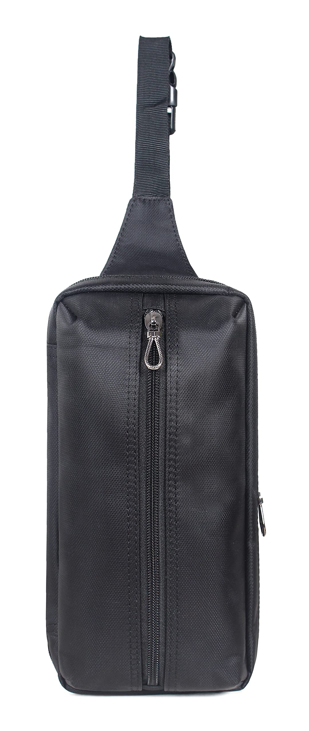 the clownfish Trail Water Resistant Polyester Unisex Travel Crossbody Sling Bag Waist Bag (Black)-picture-11