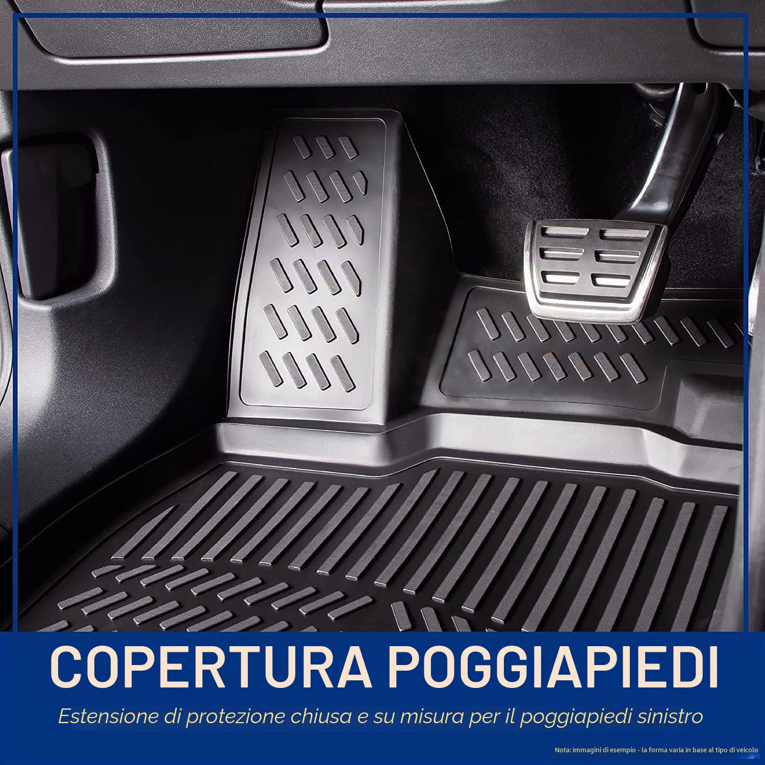 ELMASLINE 3D Tappetini Gomma per Cupra TERRAMAR dal 2025 | Bordo Extra Alto | Tappetini Auto