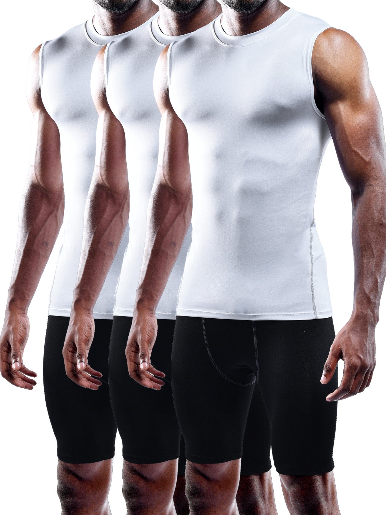 NELEUSmens Athletic Running Shirt (pack of 3)