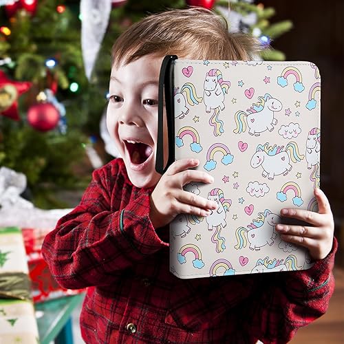 Vista 11 de Carpeta de tarjetas para tarjetas, 4 bolsillos, 400 bolsillos, carpeta de tarjetas intercambiables, libro de coleccionista, incluye 50 fundas