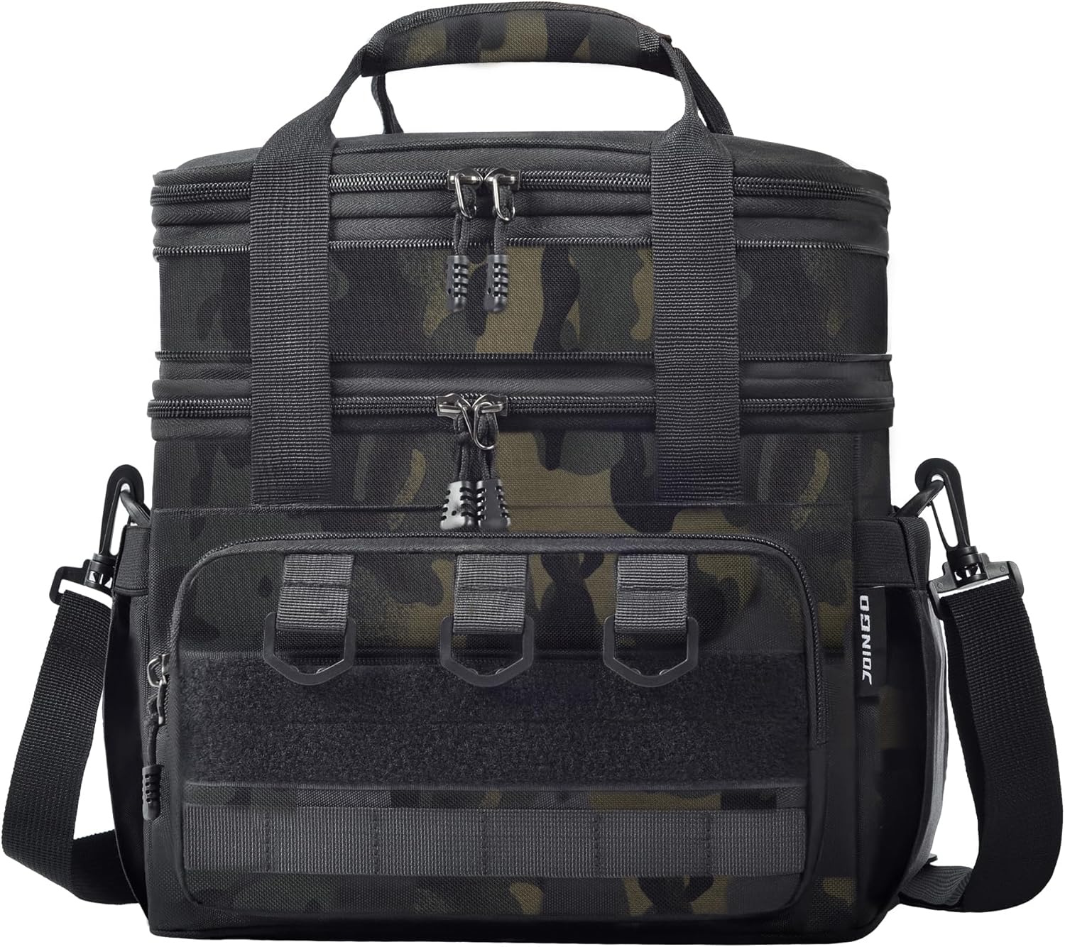 Tactical Lunch Box for Men Women-Insulated Leakproof Lunch Bag with Adjustable Shoulder Strap, Durable Expandable Cooler Bag for Work Office Travel Camping Hiking, Large Meal Pail Adults(Camo)