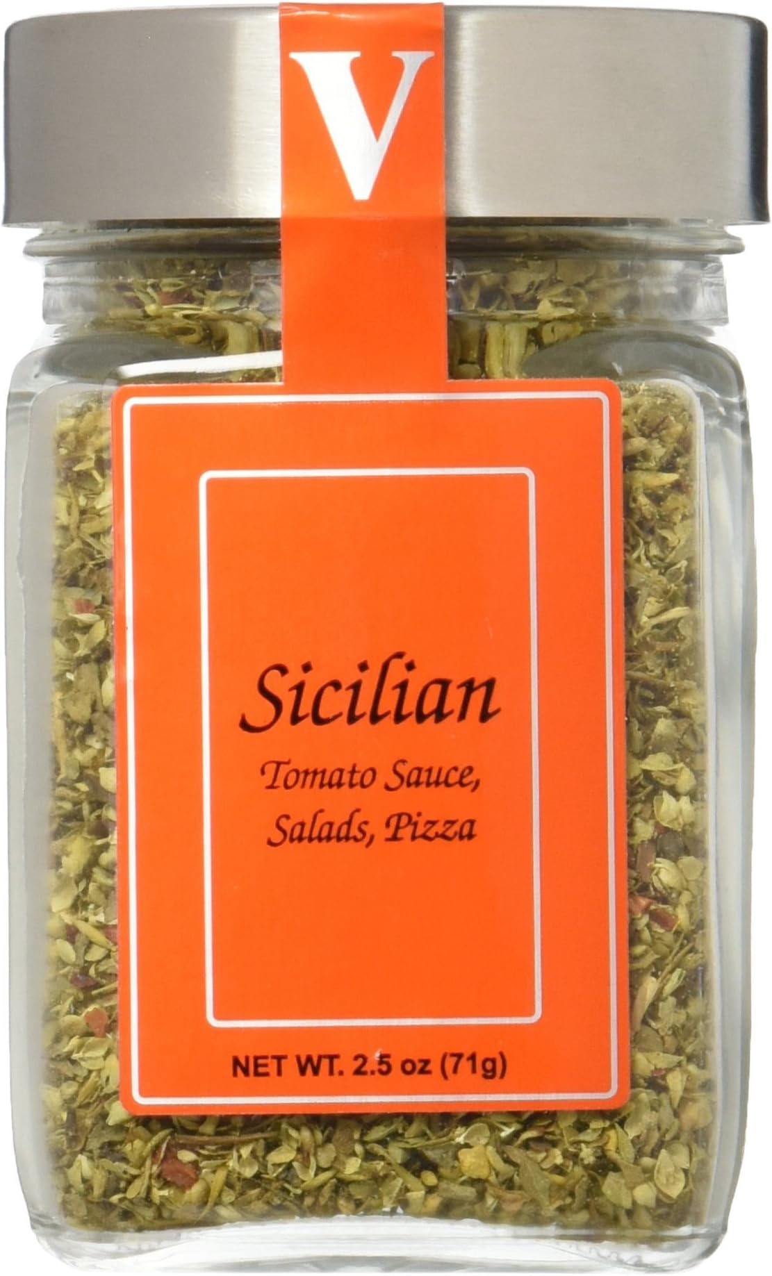 Sicilian Seasoning Blend - 2.5 oz Jar - Victoria Gourmet - Use on pizza, tomato sauce, salads, pasta fagioli - All Natural Ingredients