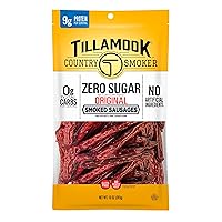 Vista 11 de Tillamook Country Smoker - Salchichas ahumadas aptas para dietas cetogénicas, sin azúcar, sabor jalapeño picante, 10 onzas