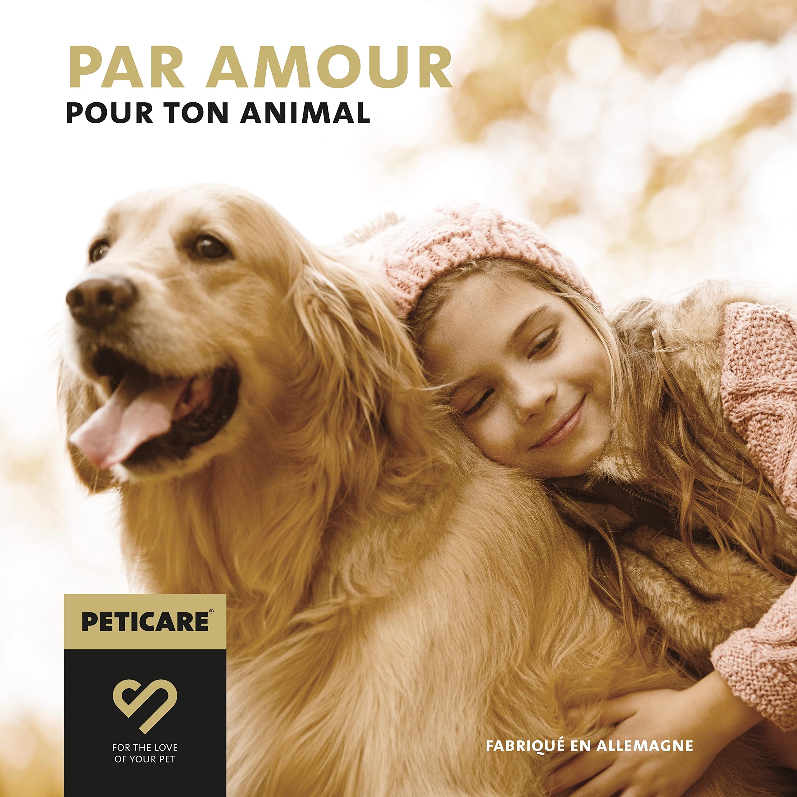 Peticare Bio Nettoyant Oreilles de Chiens & Chats - Nettoyage avec des Gouttes Auriculaires, Éliminé Odeurs, Détache Incrustations, Produit de Soins - petAnimal Health 2110