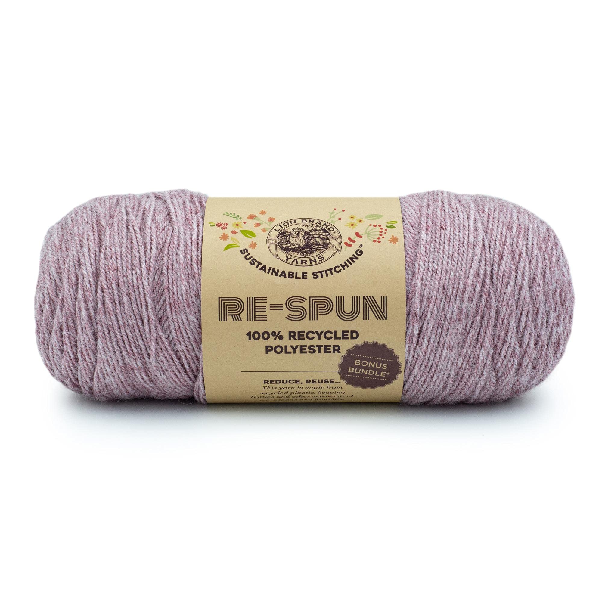 (1 écheveau) Lion Brand Yarn Re-Spun Pelote de laine, blush