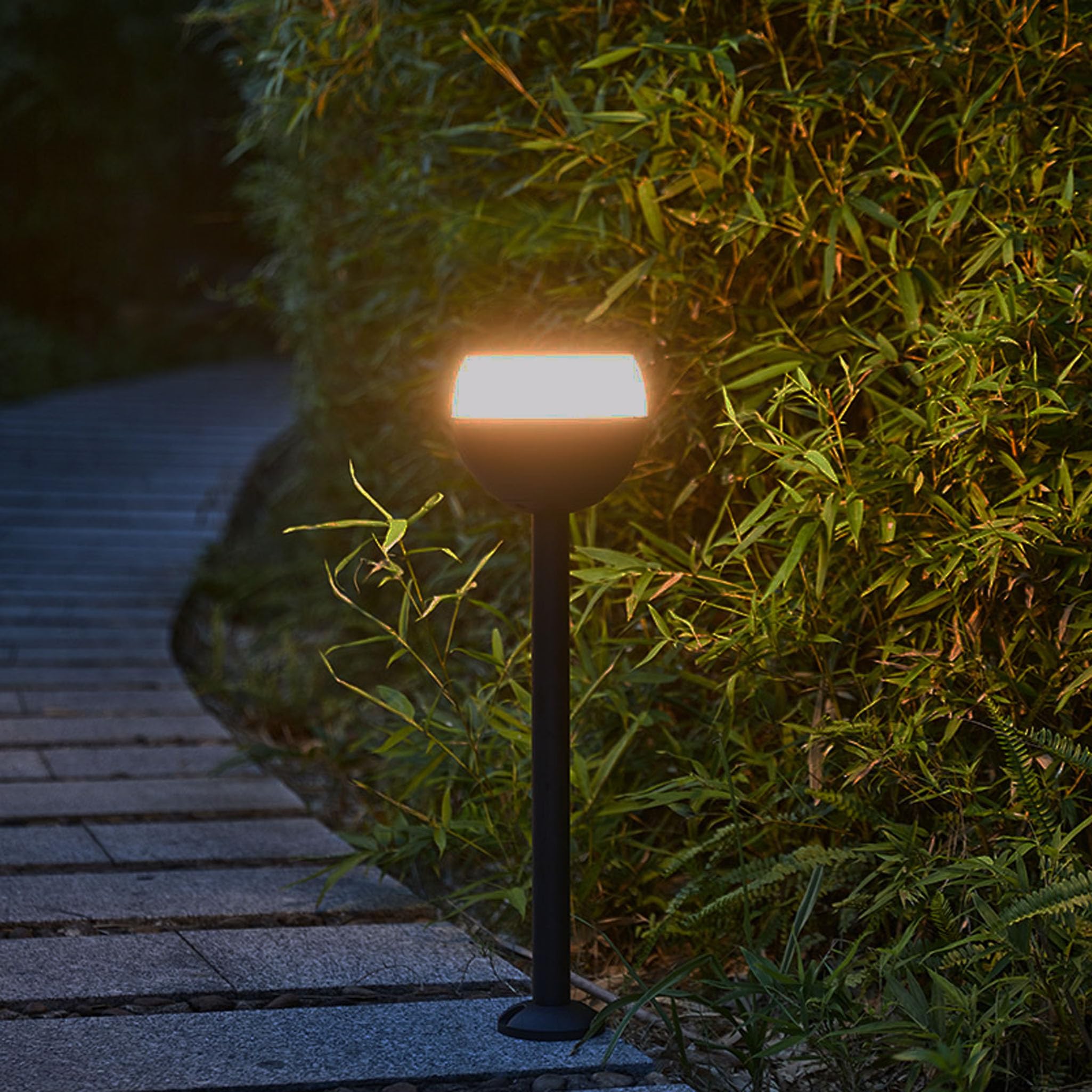 Arnusa Lampe Solaire Murale Applique Murale Sans Fil Lampe Solaire Extérieure Up Down Et Side/Side Projecteur Blanc Chaud Et Blanc Froid Réglable 1300