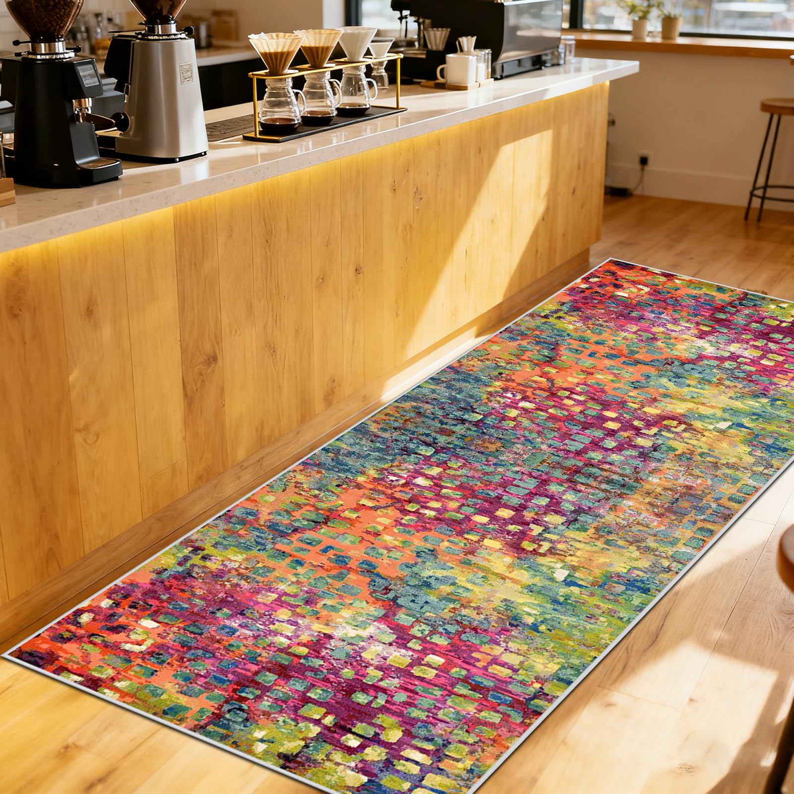 Chodnik Kuchenny Bieżnik na Korytarz Wycieraczka do Wnętrz Długie Dywanowa Dywan do Salonu Wycieraczk Chodnik do Przedpokoju do Sypialni Wejścia Pralni Werandy 70 x 400 cm