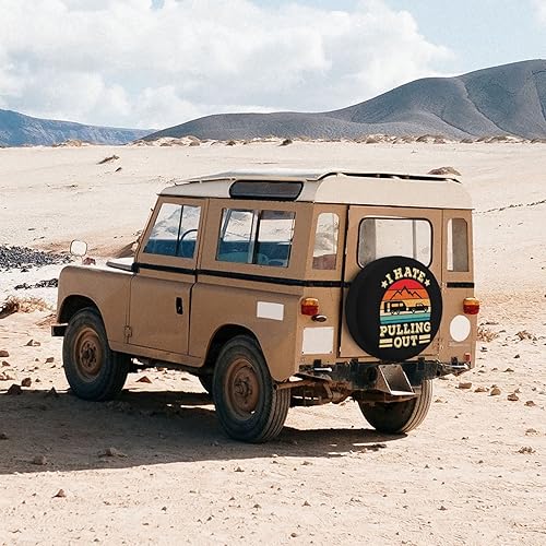 Miniatura 7 de I Hate Pulling Out - Funda protectora de rueda de repuesto resistente a la intemperie, universal, a prueba de polvo, para remolque, RV, SUV, camión,