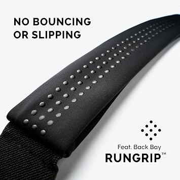 Back Bay Reflective Running Belt for Women & Men [Fits ALL Phones], Runners Fanny Pack, Money Belt, Reflective Running Gear, Waist Bag Workout Gear, iPhone Runner's Phone Holder Waist Pack