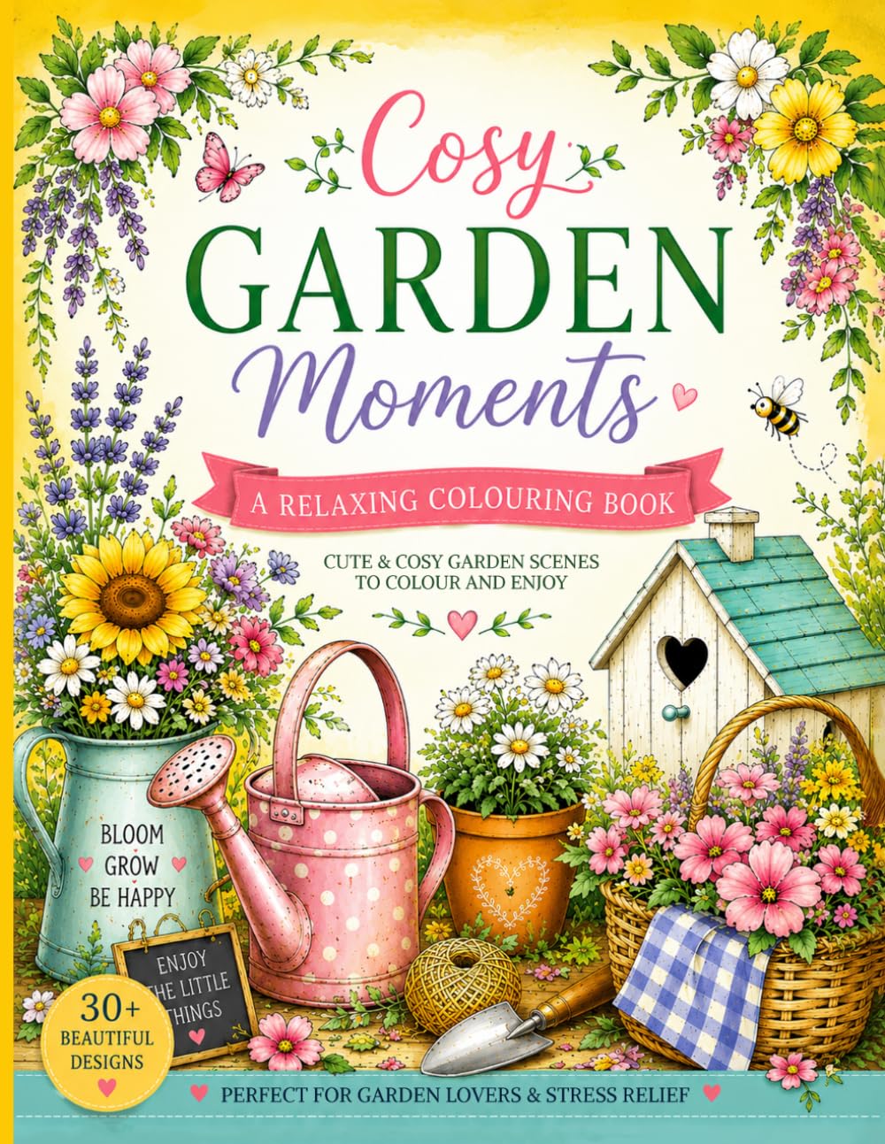 Cosy garden moments: A relaxing colouring book