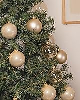 Vista 67 de DN DECONATION Deep Red Glass Christmas Ornaments, Set of 9, 3.15' Hanging Christmas Baubles for Xmas Tree Decoration, Wedding Party Gift