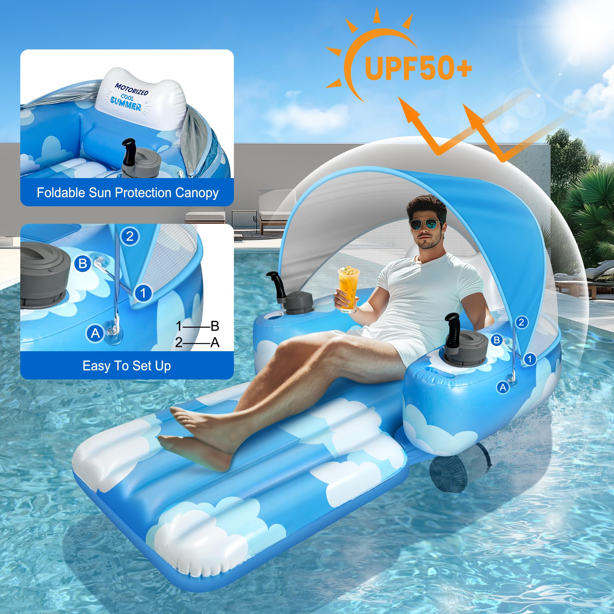 Snapklik.com : KPCB Tech Motorized Pool Float