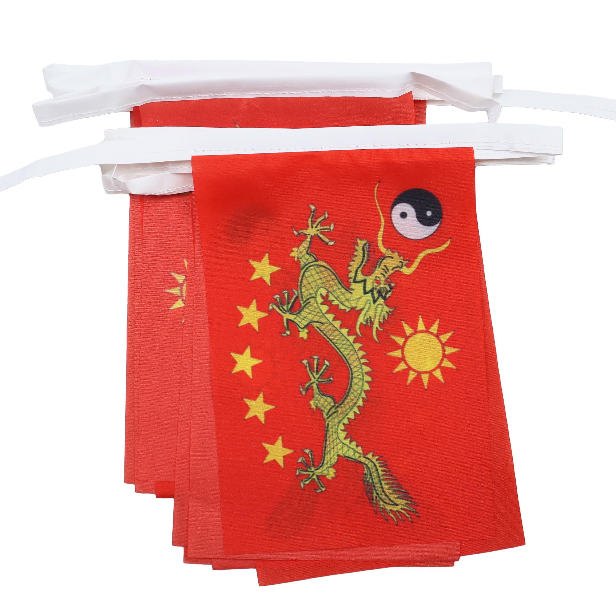 AZ FLAG Imperial China New Bunting 20 ft 20 flags Light Polyester