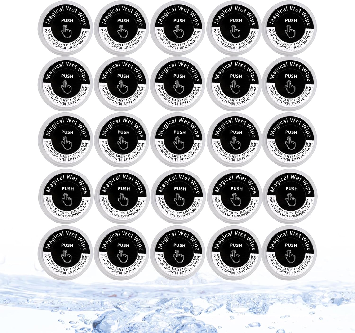 Pressed Portable Wet And Dry Wipes Hand Hand Wipes Nonstimulating Mint Strong