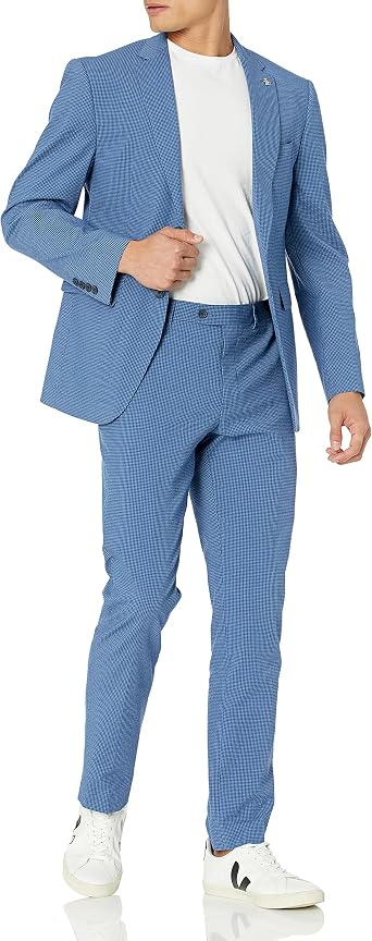 Amazon.com: Original Penguin Traje ajustado de dos piezas para hombre : Ropa,  Zapatos y Joyería