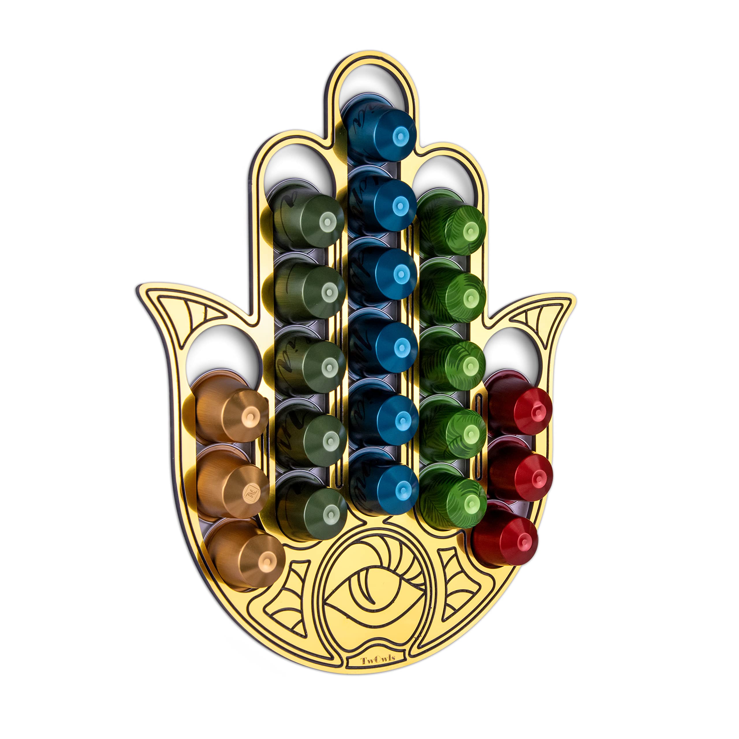 Support de rangement pour dosettes de café Hamsa Hand capsules classiques