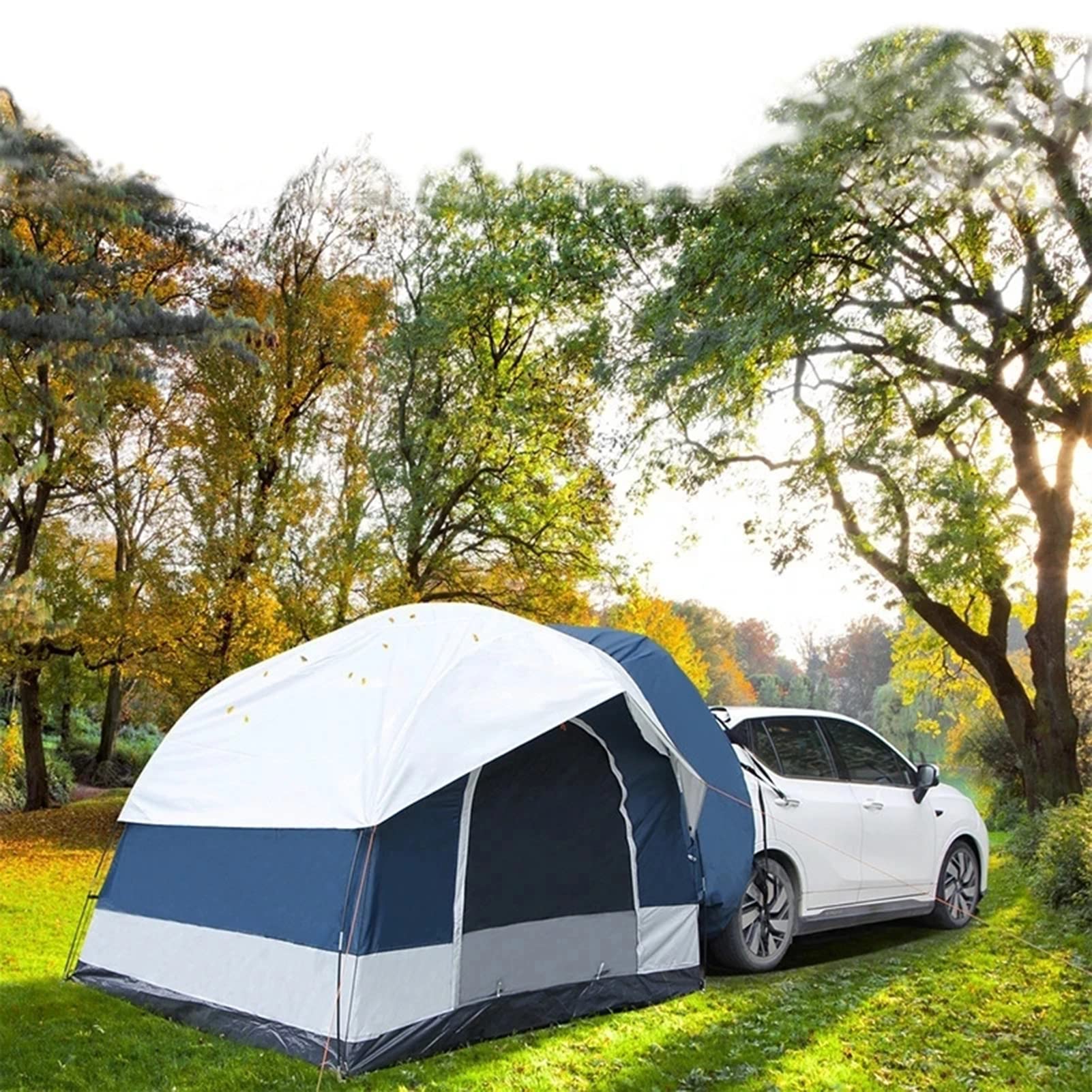 Tienda de Carpa Familiar de SUV Camp Cho, Tienda de vehículos Universal de 3-4 Personas con Lluvia de Lluvia Impermeable para Acampar Familiares Que viajan al Aire Libre - 250 * 250 * 200cm