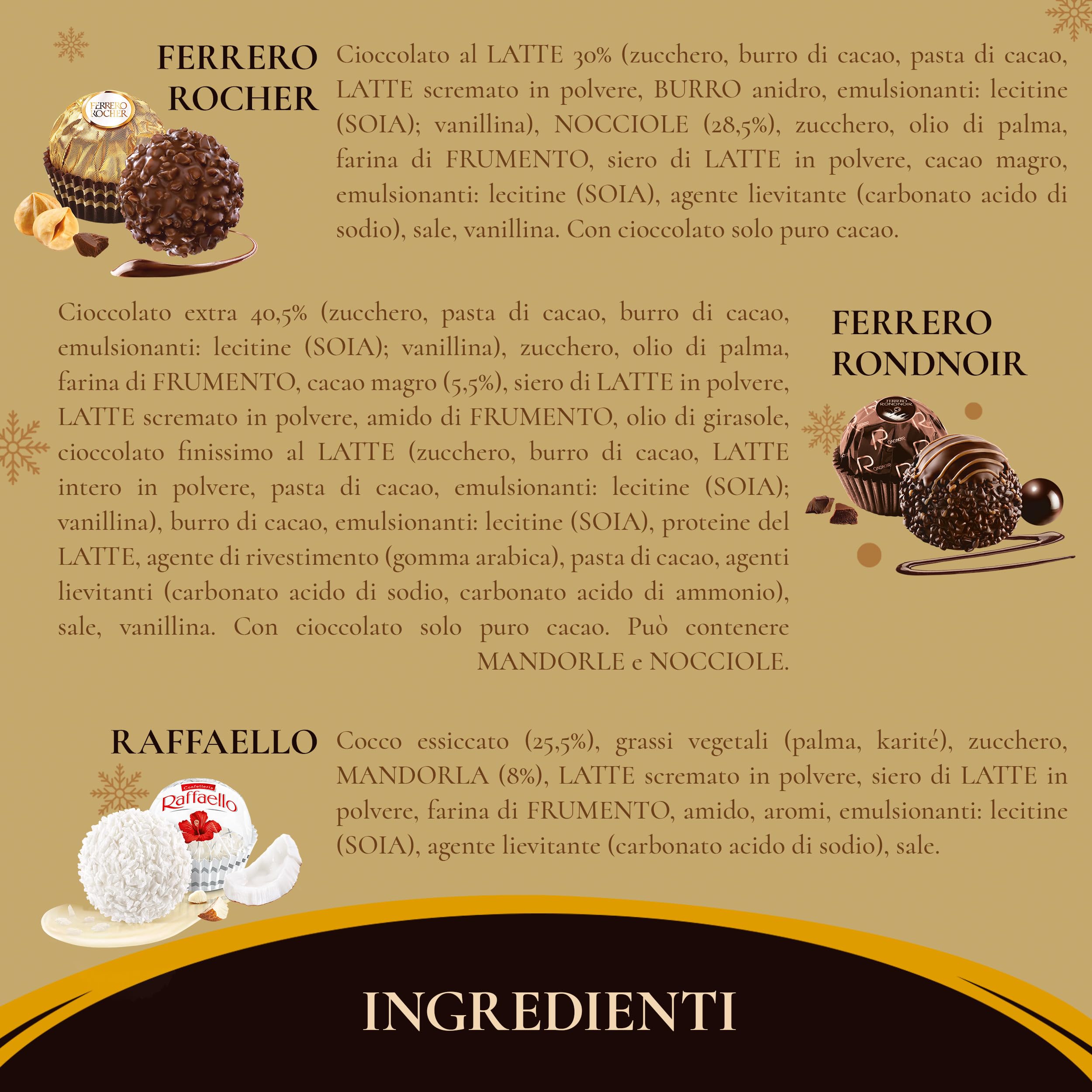Ferrero Collection - 48 Specialità Assortite al Cioccolato, Racchiuse in una Elegante Scatola Natalizia, Idea Regalo Natale, Compleanno e Anniversario, Confezione da 518 gr