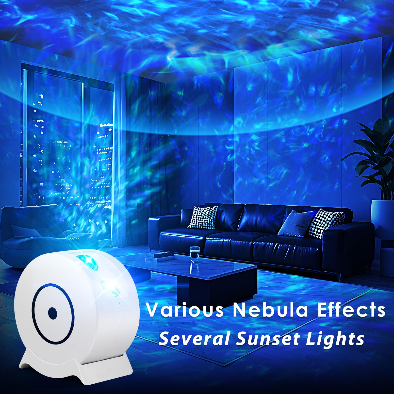 Projecteur Galaxy, projecteur de lumière, projecteur de veilleuse avec 41 modes d'éclairage, projecteur de lumière Galaxy avec minuterie et télécommande, pour enfants et adultes, chambre à
